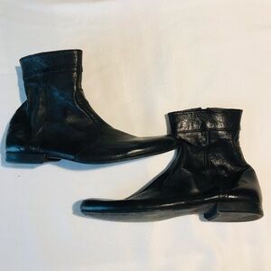 Zara Black Leather Men's Boots